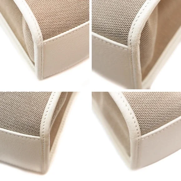 Vintage Gucci Tom Ford Era Beige Canvas &‎ Leather Bag - Picture 9 of 11